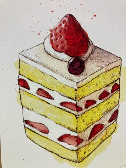 7/ポストカード/すずか/委託/スクエアショートケーキ/水彩画/オリジナル < インテリア/ライフ 7/ポストカード/すずか/委託/スクエアショートケーキ/水彩画/オリジナル < インテリア/ライフの