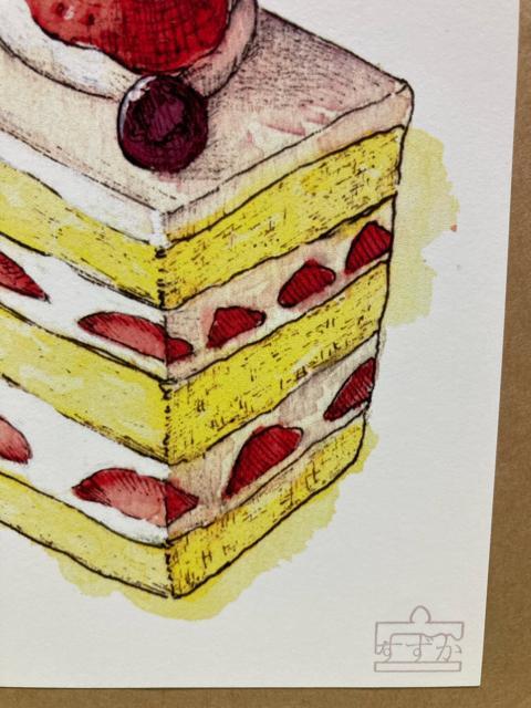 7/ポストカード/すずか/委託/スクエアショートケーキ/水彩画/オリジナル < インテリア/ライフ 7/ポストカード/すずか/委託/スクエアショートケーキ/水彩画/オリジナル < インテリア/ライフの