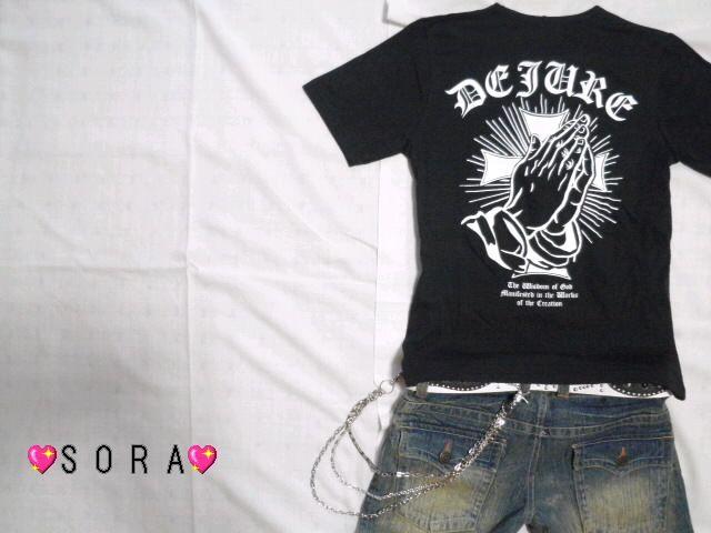 オラオラ.悪羅悪羅♪プレイング ハンズメッセージTシャツ ブラック < 男性ファッション オラオラ.悪羅悪羅♪プレイング ハンズメッセージTシャツ ブラック < 男性ファッションの