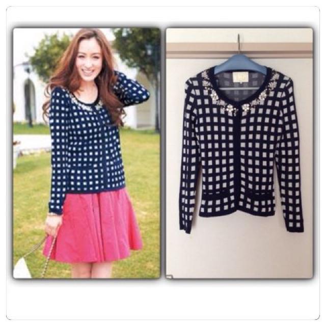 美品chesty ギンガムチェック カーディガン < ブランド  美品chesty ギンガムチェック カーディガン  < ブランドの