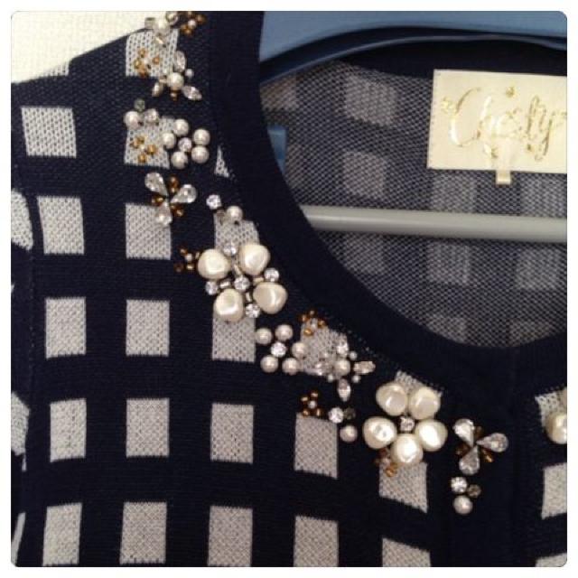 美品chesty ギンガムチェック カーディガン < ブランド  美品chesty ギンガムチェック カーディガン < ブランドの