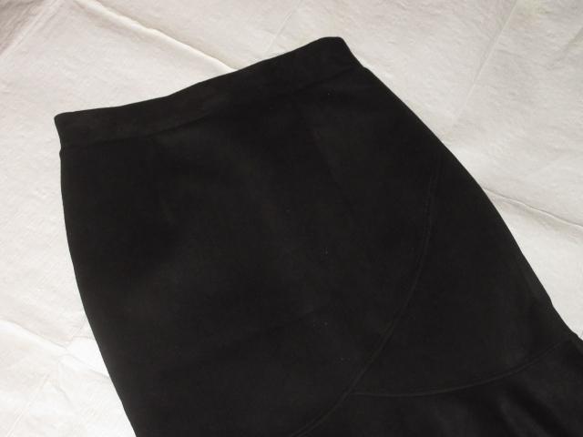 裾フリルスカート*タイト*マーメイド(ブラック)シンプル < 女性ファッション  裾フリルスカート*タイト*マーメイド(ブラック)シンプル < 女性ファッションの