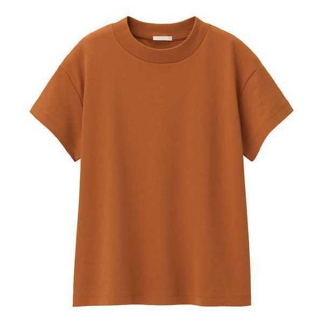 GUスムースTシャツダークオレンジXXLサイズDARK ORANGE綿100% < ブランド  GUスムースTシャツダークオレンジXXLサイズDARK ORANGE綿100% < ブランドの
