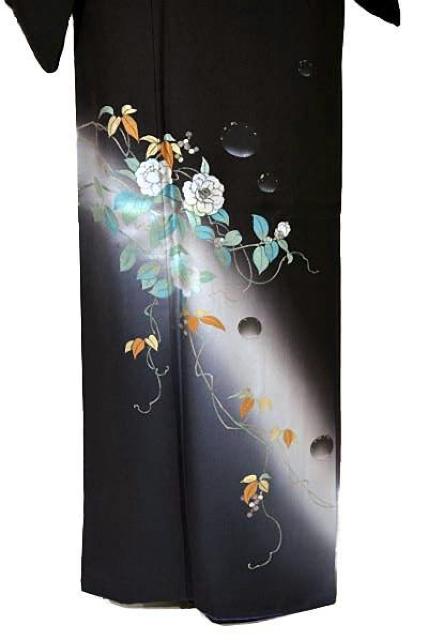 付下げ 中古 最高級 美品 暈し染め 金銀彩 椿 さが美扱い 身丈157cm 裄丈64.5cm T2969 < 女性ファッション  付下げ 中古 最高級 美品 暈し染め 金銀彩 椿 さが美扱い 身丈157cm 裄丈64.5cm T2969 < 女性ファッションの