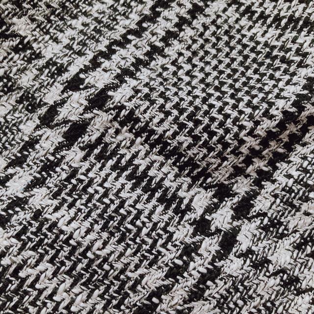 秋冬 白黒 ツィード タイト グレンチェック 前スリット ロングスカート M N2m < ブランド 秋冬 白黒 ツィード タイト グレンチェック 前スリット ロングスカート M N2m < ブランドの