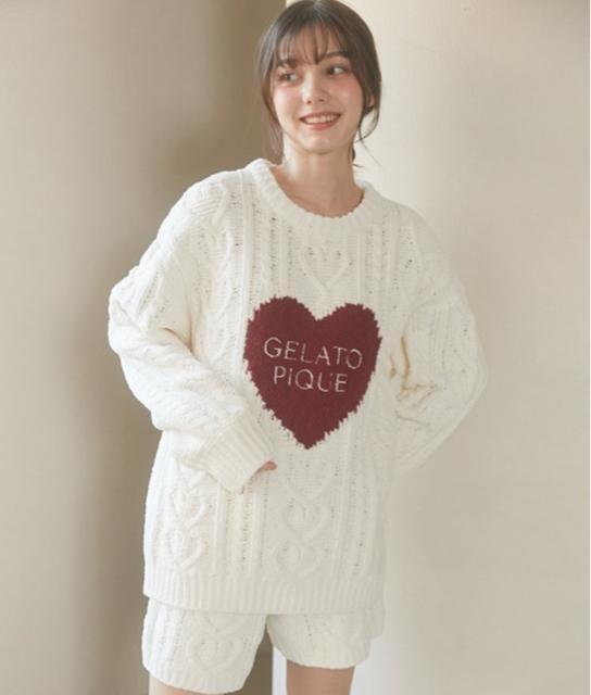 GELATO PIQUE★ハートアランプルオーバー  ジェラピケ < ブランド  GELATO PIQUE★ハートアランプルオーバー  ジェラピケ < ブランドの