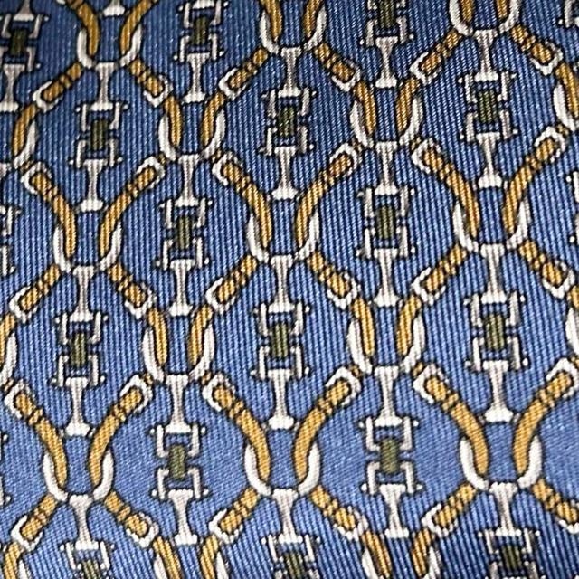 美品 FENDI フェンディ ネクタイ ベルト金具柄 シルク < ブランド  美品 FENDI フェンディ ネクタイ ベルト金具柄 シルク < ブランドの