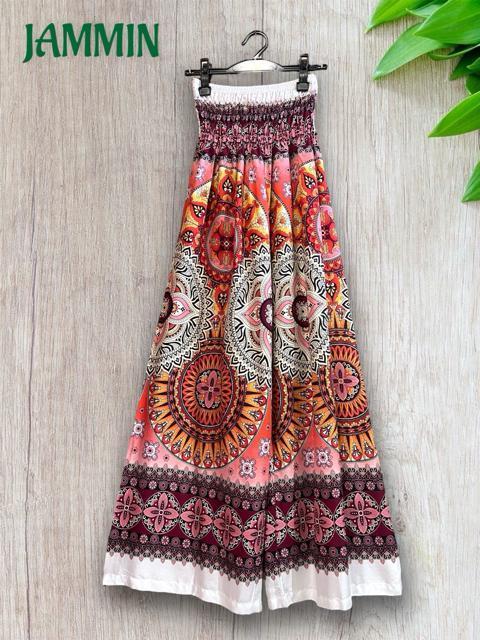 アジアン花紋様柄パンツ ヒッピー アジアン アジアン ゆるめパンツ < 女性ファッション アジアン花紋様柄パンツ ヒッピー アジアン アジアン ゆるめパンツ < 女性ファッションの