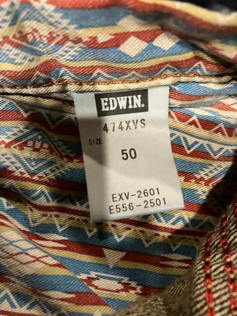 EDWIN 474XVSBe[W[Yfj 傫size W50 EGXg132cm  jt@bV 