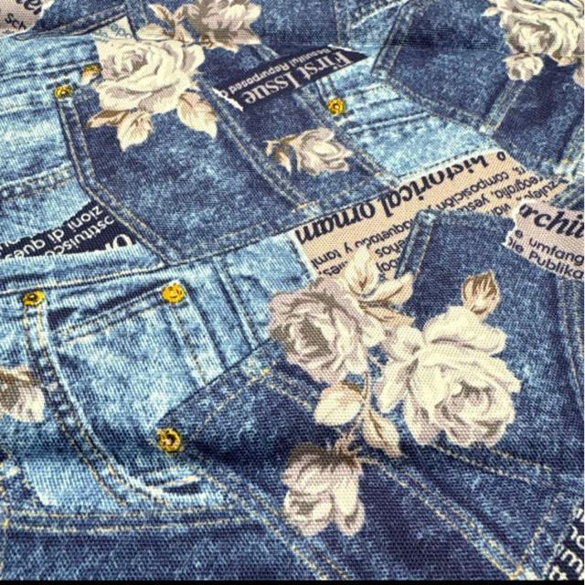 ハンドメイド 未使用生地 カット生地 デニムプリント 約110×50cm < ペット/手芸/園芸 ハンドメイド 未使用生地 カット生地 デニムプリント 約110×50cm < ペット/手芸/園芸の