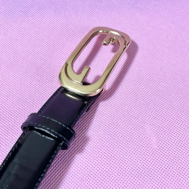 GUCCI �O�b�` �x���g 036�E194�E1007�E0 �S�[���h���� �C���^�[���b�L���O G �u���b�N �� �u�����h�� 