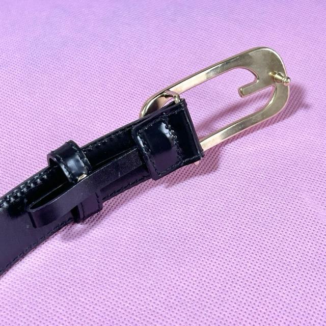 GUCCI �O�b�` �x���g 036�E194�E1007�E0 �S�[���h���� �C���^�[���b�L���O G �u���b�N �� �u�����h�� 