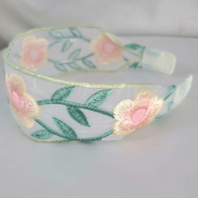 込み★エスニックスタイル!花デザイン刺繍ワイドカチューシャ★ < 女性アクセサリー/時計 込み★エスニックスタイル!花デザイン刺繍ワイドカチューシャ★ < 女性アクセサリー/時計の