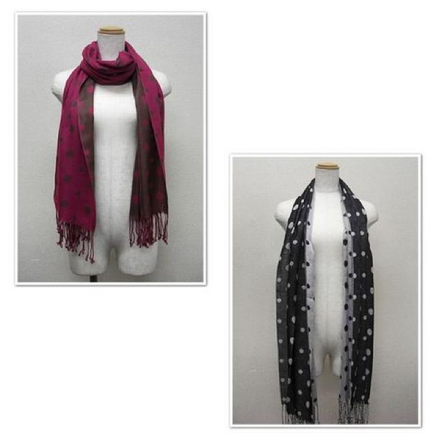 ドットジャガードストール ピンク★新品 < 女性ファッション ドットジャガードストール ピンク★新品 < 女性ファッションの