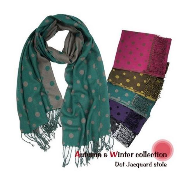 ドットジャガードストール ピンク★新品 < 女性ファッション ドットジャガードストール ピンク★新品 < 女性ファッションの