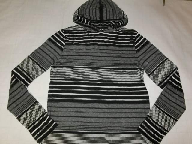 アメカジ 【VANS】フード付ボーダー柄ロングT US S < 男性ファッション  アメカジ 【VANS】フード付ボーダー柄ロングT US S  < 男性ファッションの