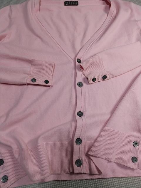 BARNEYS NEWYORK カーディガン Sサイズ ピンク バーニーズニューヨーク 中古 古着 かわいい 服 パステルカラー < ブランド  BARNEYS NEWYORK カーディガン Sサイズ ピンク バーニーズニューヨーク 中古 古着 かわいい 服 パステルカラー < ブランドの