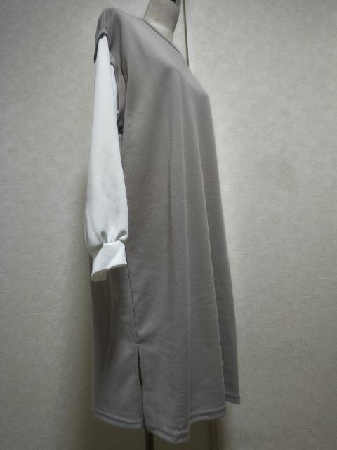 新品★大きいサイズ★一体型チュニワンピ★4L★ < 女性ファッション  新品★大きいサイズ★一体型チュニワンピ★4L★ < 女性ファッションの