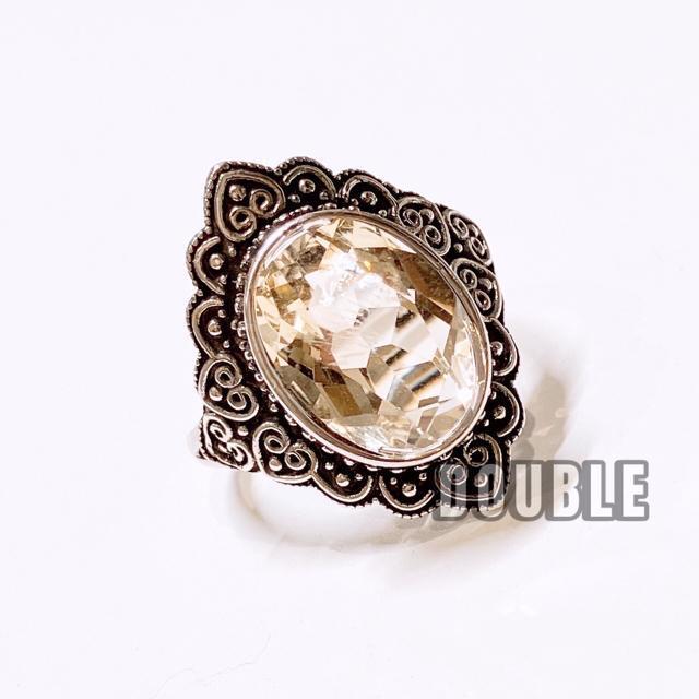 高品質 4ct 宝石 極上シトリン アンティークリング < 女性アクセサリー/時計  高品質 4ct 宝石 極上シトリン アンティークリング  < 女性アクセサリー/時計の