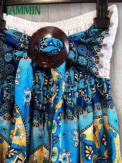 アジアン花紋様柄パンツ 水色 アジアン エスニック ヒッピー < 女性ファッション アジアン花紋様柄パンツ 水色 アジアン エスニック ヒッピー < 女性ファッションの