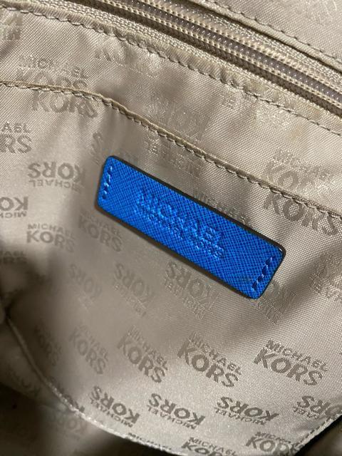 【良品】MICHAEL KORS マイケルコース レザー ハンドバッグ ブルー < ブランド  【良品】MICHAEL KORS マイケルコース レザー ハンドバッグ ブルー < ブランドの