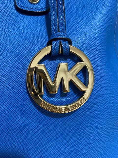 【良品】MICHAEL KORS マイケルコース レザー ハンドバッグ ブルー < ブランド  【良品】MICHAEL KORS マイケルコース レザー ハンドバッグ ブルー < ブランドの