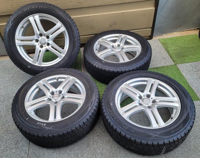 T.R.G.5アルミホイール18インチPCD114.3 5H 7.5J+38スタッドレス付き4本セット225/60R18 アウトバ < 自動車/バイク T.R.G.5アルミホイール18インチPCD114.3 5H 7.5J+38スタッドレス付き4本セット225/60R18 アウトバ < 自動車/バイク