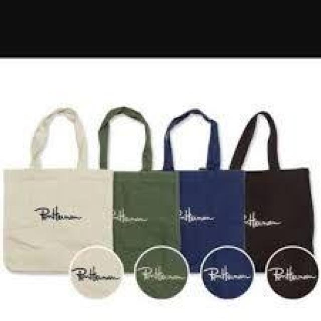 【Ron Herman/ロンハーマン】《New》ロゴ刺繍★キャンパス*トートバッグ<ブラック> < ブランド 【Ron Herman/ロンハーマン】《New》ロゴ刺繍★キャンパス*トートバッグ<ブラック> < ブランドの