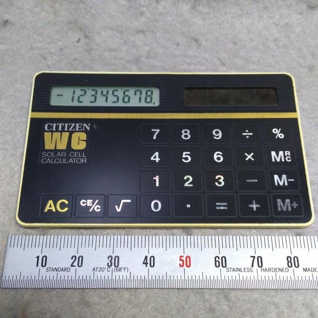 シチズン CITIZEN WC カード電卓 < インテリア/ライフ シチズン CITIZEN WC カード電卓 < インテリア/ライフの