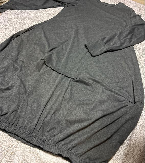 マキシ丈 コクーン ロング丈 ワンピース ギャザー グレー 大きいサイズ < 女性ファッション マキシ丈 コクーン ロング丈 ワンピース ギャザー グレー 大きいサイズ < 女性ファッションの