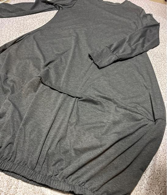 マキシ丈 コクーン ロング丈 ワンピース ギャザー グレー 大きいサイズ < 女性ファッション マキシ丈 コクーン ロング丈 ワンピース ギャザー グレー 大きいサイズ < 女性ファッションの