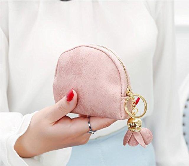 小銭入れ カワイイ ピンク色 コインケース ホルダー付き < 女性ファッション 小銭入れ カワイイ ピンク色 コインケース ホルダー付き < 女性ファッションの