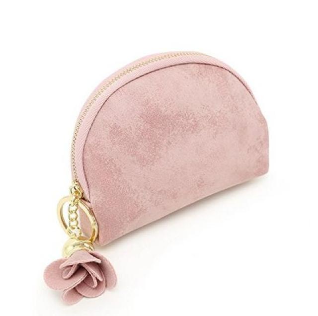 小銭入れ カワイイ ピンク色 コインケース ホルダー付き < 女性ファッション 小銭入れ カワイイ ピンク色 コインケース ホルダー付き < 女性ファッションの