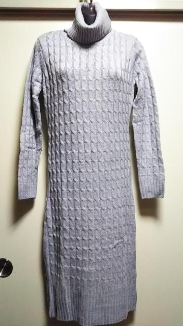 ☆ケーブル編みタートルニットタイトワンピ☆超美品 < 女性ファッション  ☆ケーブル編みタートルニットタイトワンピ☆超美品 < 女性ファッションの