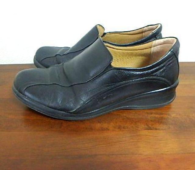 ◆moonstar ローファー 23.5cm レディース 中古品 ブラック ムーンスター < 女性ファッション  ◆moonstar ローファー 23.5cm レディース 中古品 ブラック ムーンスター < 女性ファッションの