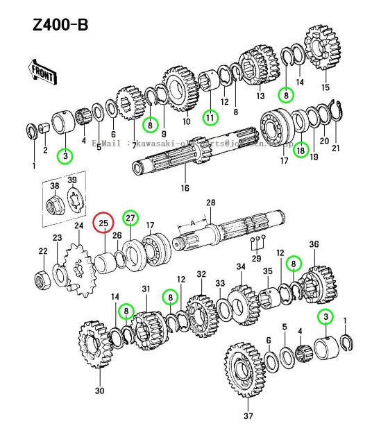 Z400B Z400D Z650B Z750E Z750B Z1 Z2 Z900 Z1000 DRXvPbgEJ[ ŐVi  /oCN