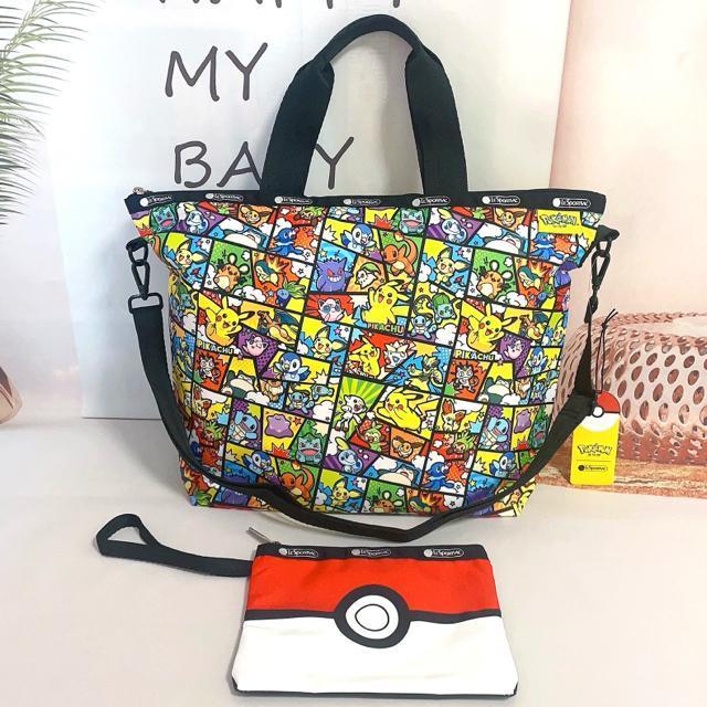 ★新品★LeSportsac レスポートサック ポケモン ピカチュウ  2WAYトートバッグ  ポーチ セット 4360 送料無料 < 女性ファッション  ★新品★LeSportsac レスポートサック ポケモン ピカチュウ  2WAYトートバッグ  ポーチ セット 4360 送料無料  < 女性ファッションの