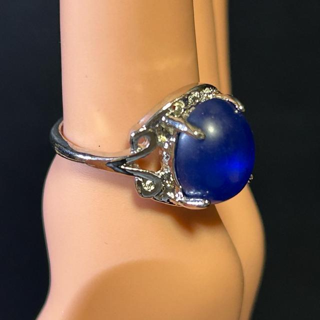 天然石風 深い海の様な色をしたリング サイズ:11号 < 女性アクセサリー/時計 天然石風 深い海の様な色をしたリング サイズ:11号 < 女性アクセサリー/時計の