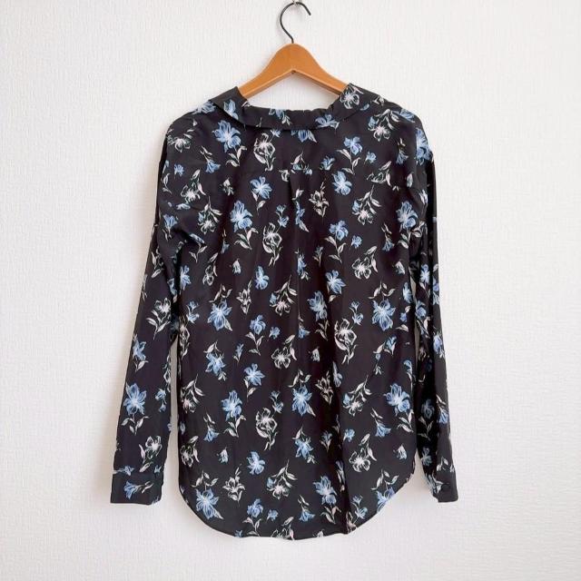 ◆eimy istoire/エイミーイストワール◆ペイントフラワーシャツ★ブラックF*秋コーデ♪美品 < 女性ファッション  ◆eimy istoire/エイミーイストワール◆ペイントフラワーシャツ★ブラックF*秋コーデ♪美品 < 女性ファッションの