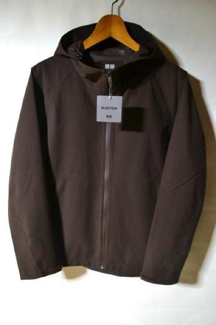 �V�i UNIQLO ���j�N�� �u���b�N�e�b�N�p�[�J 3D�J�b�g �_�[�N�u���E�� M �����Y �}�E���e���p�[�J�[ �A�E�g�h�A ���g�p  �� �u�����h�� 