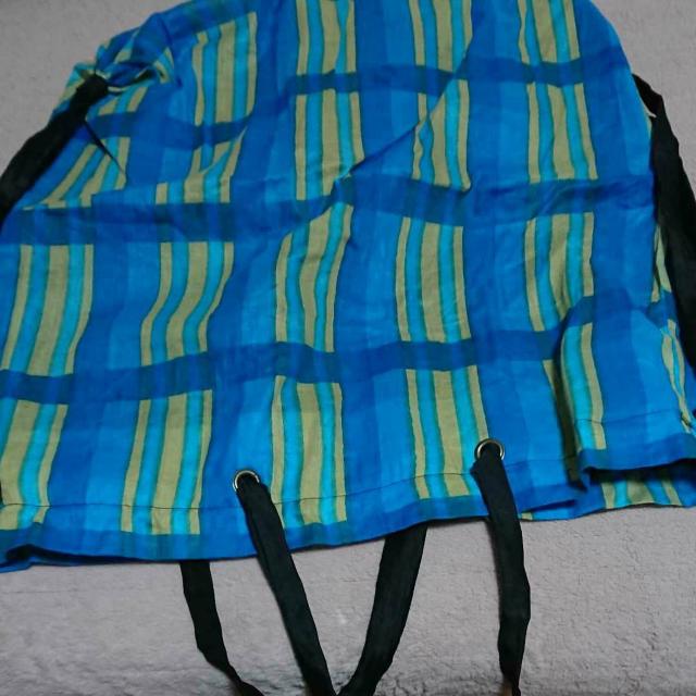 タイ土産 水色チェック柄3Waysバック 新品未使用 < 女性ファッション  タイ土産 水色チェック柄3Waysバック 新品未使用 < 女性ファッションの