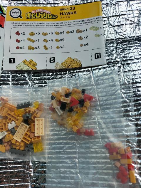 ナノブロック 僕のヒーローアカデミア ホークス 未使用 < アニメ/コミック/キャラクター  ナノブロック 僕のヒーローアカデミア ホークス 未使用 < アニメ/コミック/キャラクターの