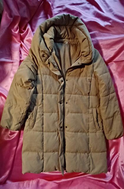 ★からし色マスタードベージュお洒落カラー☆ふかふか暖か可愛い♪小顔ヘチマカラー♪軽量ロング丈♪中綿ダウンジャケットコート < 女性ファッション  ★からし色マスタードベージュお洒落カラー☆ふかふか暖か可愛い♪小顔ヘチマカラー♪軽量ロング丈♪中綿ダウンジャケットコート  < 女性ファッションの