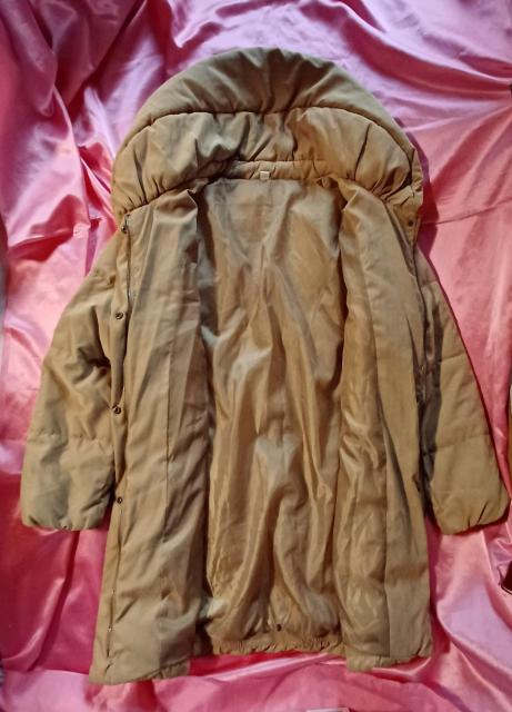 ★からし色マスタードベージュお洒落カラー☆ふかふか暖か可愛い♪小顔ヘチマカラー♪軽量ロング丈♪中綿ダウンジャケットコート < 女性ファッション  ★からし色マスタードベージュお洒落カラー☆ふかふか暖か可愛い♪小顔ヘチマカラー♪軽量ロング丈♪中綿ダウンジャケットコート < 女性ファッションの