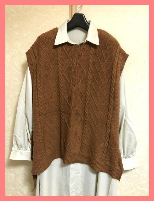 ☆ジュエティ☆超美品☆完売オーバーサイズニットベスト&シャツワンピセット☆ < ブランド  ☆ジュエティ☆超美品☆完売オーバーサイズニットベスト&シャツワンピセット☆ < ブランドの