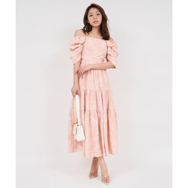 ロイヤルパーティー*ラインフラワー柄マキシワンピース < ブランド  ロイヤルパーティー*ラインフラワー柄マキシワンピース < ブランドの