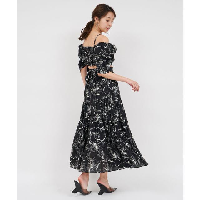 ロイヤルパーティー*ラインフラワー柄マキシワンピース < ブランド  ロイヤルパーティー*ラインフラワー柄マキシワンピース < ブランドの