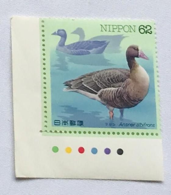 マナヅル Grus Vipio 80円切手 カラーマーク CM 銘版付き 大蔵省印刷局製造 < ホビー マナヅル Grus Vipio 80円切手 カラーマーク CM 銘版付き 大蔵省印刷局製造 < ホビーの