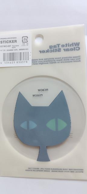 White Tag Clear Sticker  �l�R�̃V�[��(�V�i�E���g�p)  158�~(�ō�) �� �C���e���A/���C�t�� 