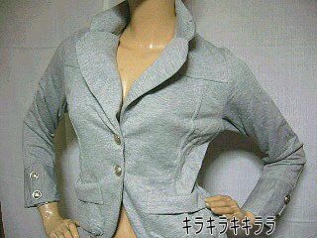 《New》新作★美ライン・ナチュラル*ジャケット<グレーM> < 女性ファッション 《New》新作★美ライン・ナチュラル*ジャケット<グレーM> < 女性ファッションの